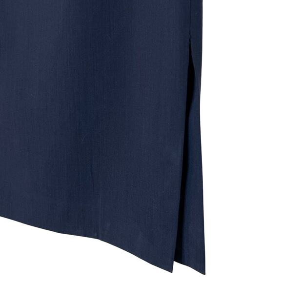 Banana Republic Womens Wool Blend Career Skirt Size 6 Black Knee Length Side Zip - Picture 3 of 8